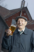 Man with Pint of Beer