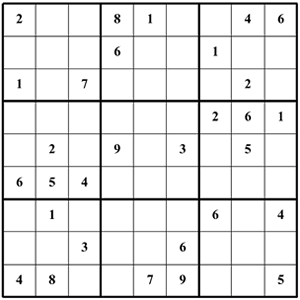 easy sudoku puzzle